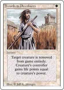 剣を鍬に/Swords to Plowshares》[3ED] 白U | 日本最大級 MTG通販