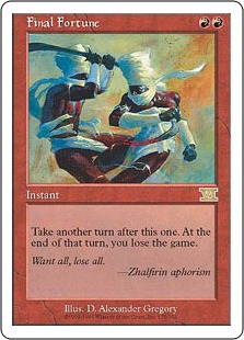 最後の賭け/Final Fortune》[6ED] 赤R | 日本最大級 MTG通販サイト