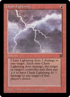 稲妻の連鎖/Chain Lightning》[LEG] 赤C | 日本最大級 MTG通販サイト