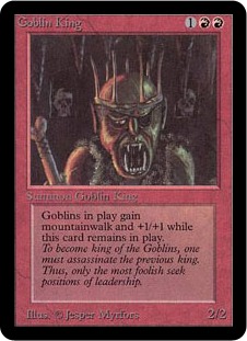 ゴブリンの王/Goblin King》[LEB] 赤R | 日本最大級 MTG通販サイト