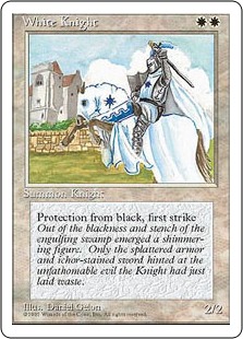 白騎士/White Knight》[5ED] 白U | 日本最大級 MTG通販サイト「晴れる屋」