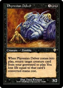 ファイレクシアの発掘者/Phyrexian Delver》[INV] 黒R | 日本最大級