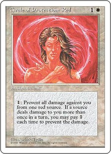 赤の防御円/Circle of Protection: Red》[9ED] 白U | 日本最大級 MTG