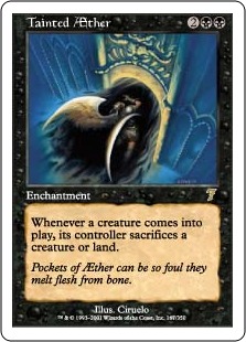 上天のしみ/Tainted AEther》[7ED] 黒R | 日本最大級 MTG通販サイト