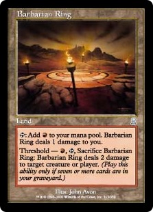 蛮族のリング/Barbarian Ring》[ODY] 土地U | 日本最大級 MTG通販