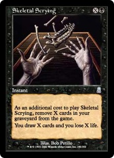 占骨術/Skeletal Scrying》[C17] 黒U | 日本最大級 MTG通販サイト