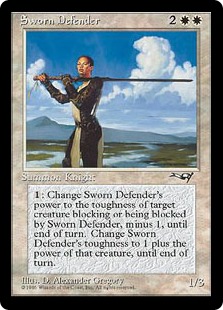 Sworn Defender》[ALL] 白R | 日本最大級 MTG通販サイト「晴れる屋」