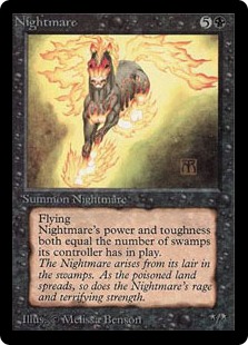 買取：《夢魔/Nightmare》[LEA] 黒R | 日本最大級 MTG通販サイト
