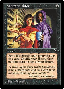 吸血の教示者/Vampiric Tutor》[VIS] 黒R | 日本最大級 MTG通販サイト