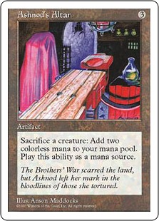 アシュノッドの供犠台/Ashnod's Altar》[5ED] 茶U | 日本最大級 MTG