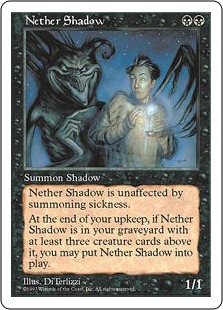 冥界の影/Nether Shadow》[5ED] 黒R | 日本最大級 MTG通販サイト