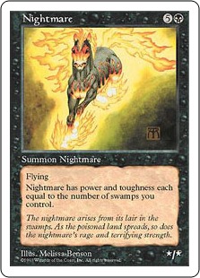 夢魔/Nightmare》[5ED] 黒R | 日本最大級 MTG通販サイト「晴れる屋」