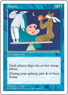 □黒枠□《停滞/Stasis》[4EDBB] 青R | 日本最大級 MTG通販サイト