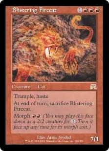 Foil】《焦熱の火猫/Blistering Firecat》[ONS] 赤R | 日本最大級 MTG