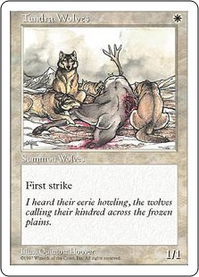 ツンドラ狼/Tundra Wolves》[5ED] 白C | 日本最大級 MTG通販サイト