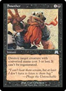 Foil】《燻し/Smother》[ONS] 黒U | 日本最大級 MTG通販サイト「晴れる屋」