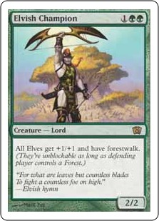 Foil】《エルフのチャンピオン/Elvish Champion》[8ED] 緑R | 日本最大