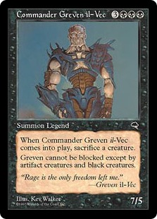司令官グレヴェン・イル＝ヴェク/Commander Greven il-Vec》[TMP] 黒R