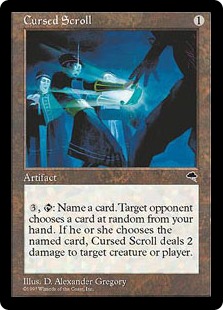 呪われた巻物/Cursed Scroll》[TMP] 茶R | 日本最大級 MTG通販サイト