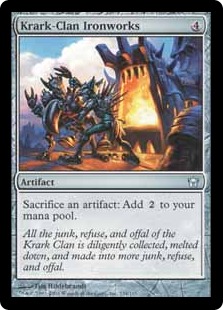 Foil】《クラーク族の鉄工所/Krark-Clan Ironworks》[5DN] 茶U | 日本
