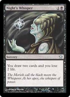 Foil】《夜の囁き/Night's Whisper》[5DN] 黒U | 日本最大級 MTG通販