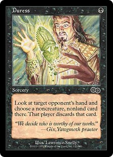 強迫/Duress》[USG] 黒C | 日本最大級 MTG通販サイト「晴れる屋」