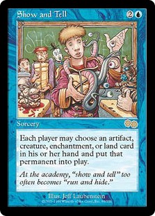 実物提示教育/Show and Tell》[USG] 青R | 日本最大級 MTG通販サイト