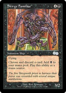 スカージの使い魔/Skirge Familiar》[USG] 黒U | 日本最大級 MTG通販