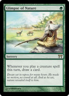 垣間見る自然/Glimpse of Nature》[CHK] 緑R | 日本最大級 MTG通販