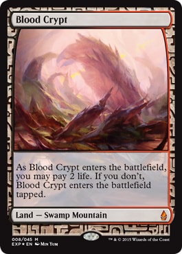 Foil】《血の墓所/Blood Crypt》[EXP] 土地R | 日本最大級 MTG通販