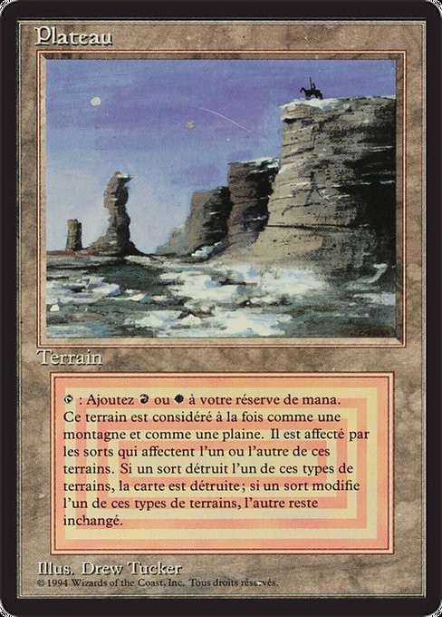 MTG 3ED リバイズド Plateau 英語版 1枚 MTG 3ED リバイズド Plateau