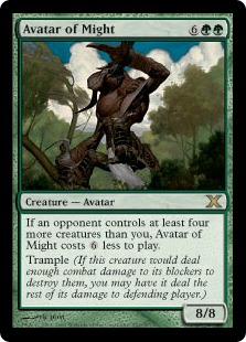 Foil】《力の化身/Avatar of Might》[10ED] 緑R | 日本最大級 MTG通販