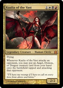 Foil】(1563)□ボーダーレス□《巨大なるカーリア/Kaalia of the Vast