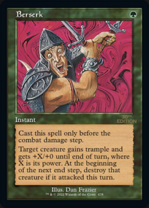 狂暴化/Berserk》[30A] 緑U | 日本最大級 MTG通販サイト「晴れる屋」