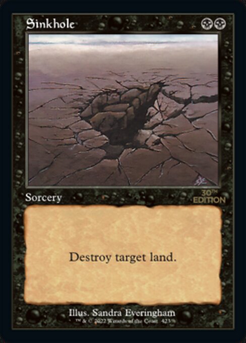 陥没孔/Sinkhole》[30A] 黒C | 日本最大級 MTG通販サイト「晴れる屋」