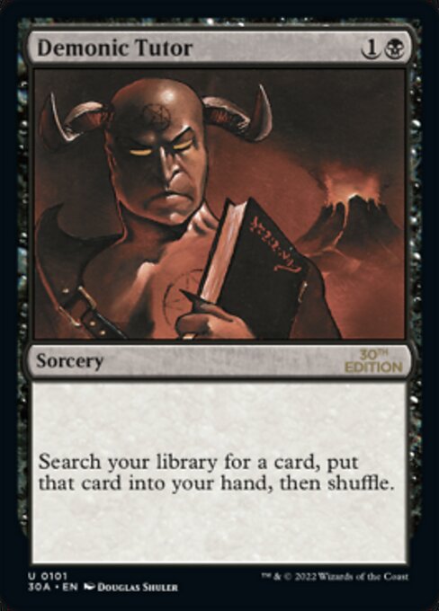 悪魔の教示者/Demonic Tutor》[30A] 黒U | 日本最大級 MTG通販サイト