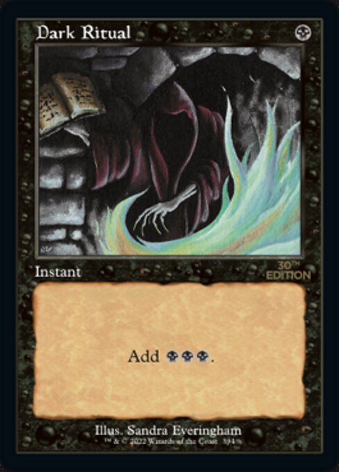 □旧枠□《暗黒の儀式/Dark Ritual》[30A] 黒C | 日本最大級 MTG通販