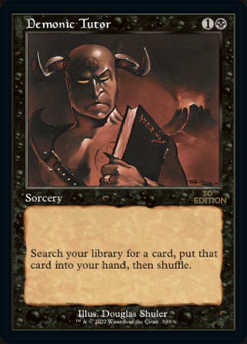 □旧枠□《悪魔の教示者/Demonic Tutor》[30A] 黒U | 日本最大級 MTG