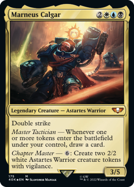 サージ・Foil】(008)《マルネウス・カルガー/Marneus Calgar》[40K-SF