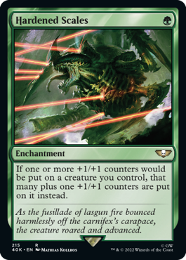 215)《硬化した鱗/Hardened Scales》[40K] 緑R | 日本最大級 MTG通販