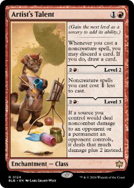 美術家の才能 日本語版 4枚セット MTG BLB 美術家の才能 日本語 四枚
