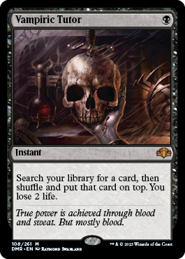 156)《吸血の教示者/Vampiric Tutor》[CMR] 黒R | 日本最大級 MTG通販