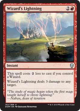 魔術師の稲妻/Wizard's Lightning》[DOM] 赤U | 日本最大級 MTG通販