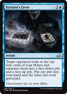 偏った幸運/Fortune's Favor》[EMN] 青U | 日本最大級 MTG通販サイト