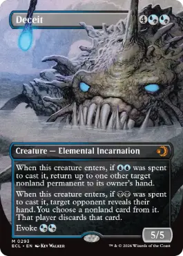 293)□ボーダーレス□《欺瞞/Deceit》[ECL-BF] 金R | 日本最大級 MTG