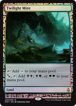 Foil】《黄昏のぬかるみ/Twilight Mire》[EXP] 土地R | 日本最大級 MTG