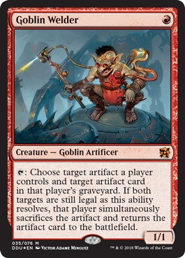 1617)《ゴブリンの溶接工/Goblin Welder》[SLD] 赤 | 日本最大級 MTG