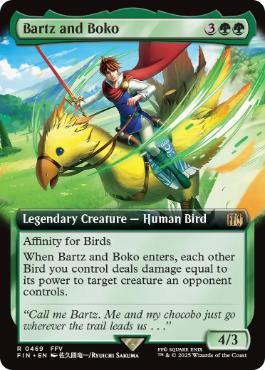 Foil】(175)□プレリリース□《バッツとボコ/Bartz and Boko》[FIN] 緑