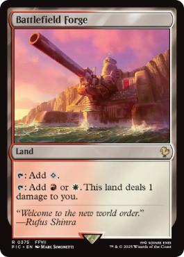 MTG 戦場の鍛冶場/Battlefield Forge APC 英語foil MTG 戦場の鍛冶場