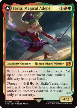 Foil】(245)□プレリリース□《魔導戦士、ティナ/Terra, Magical Adept